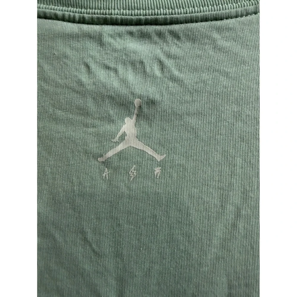 Jordan x J Balvin Mens Enamel Green Graphic T-Shirt XL DR2962- Streetwear collab
